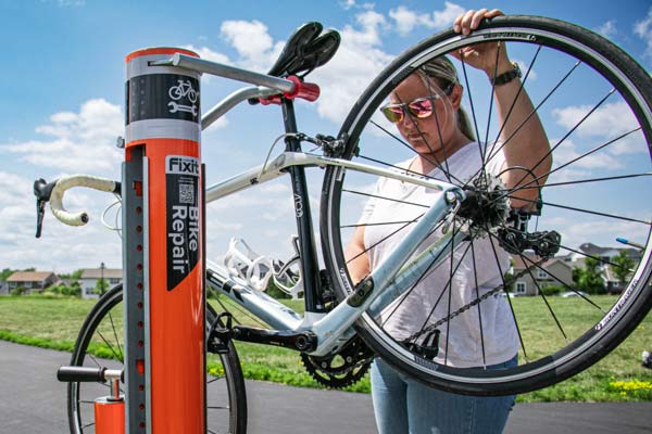 bike repair station photo