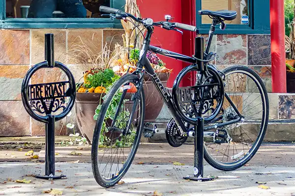 custom logo bike rack