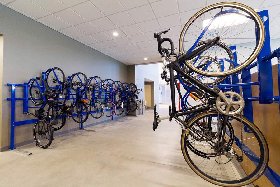indoor bike parking