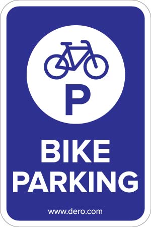 Bicycle Parking Only Please Secure Your 12" X 18" Heavy-Gauge Aluminum Sign