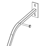 Ultra Space Saver Single Wall Mounted Bike Hanger